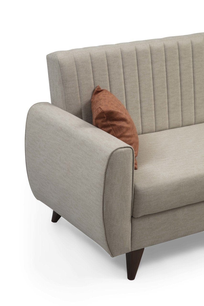Asir Divano Letto 3 posti in tessuto Alkon Beige