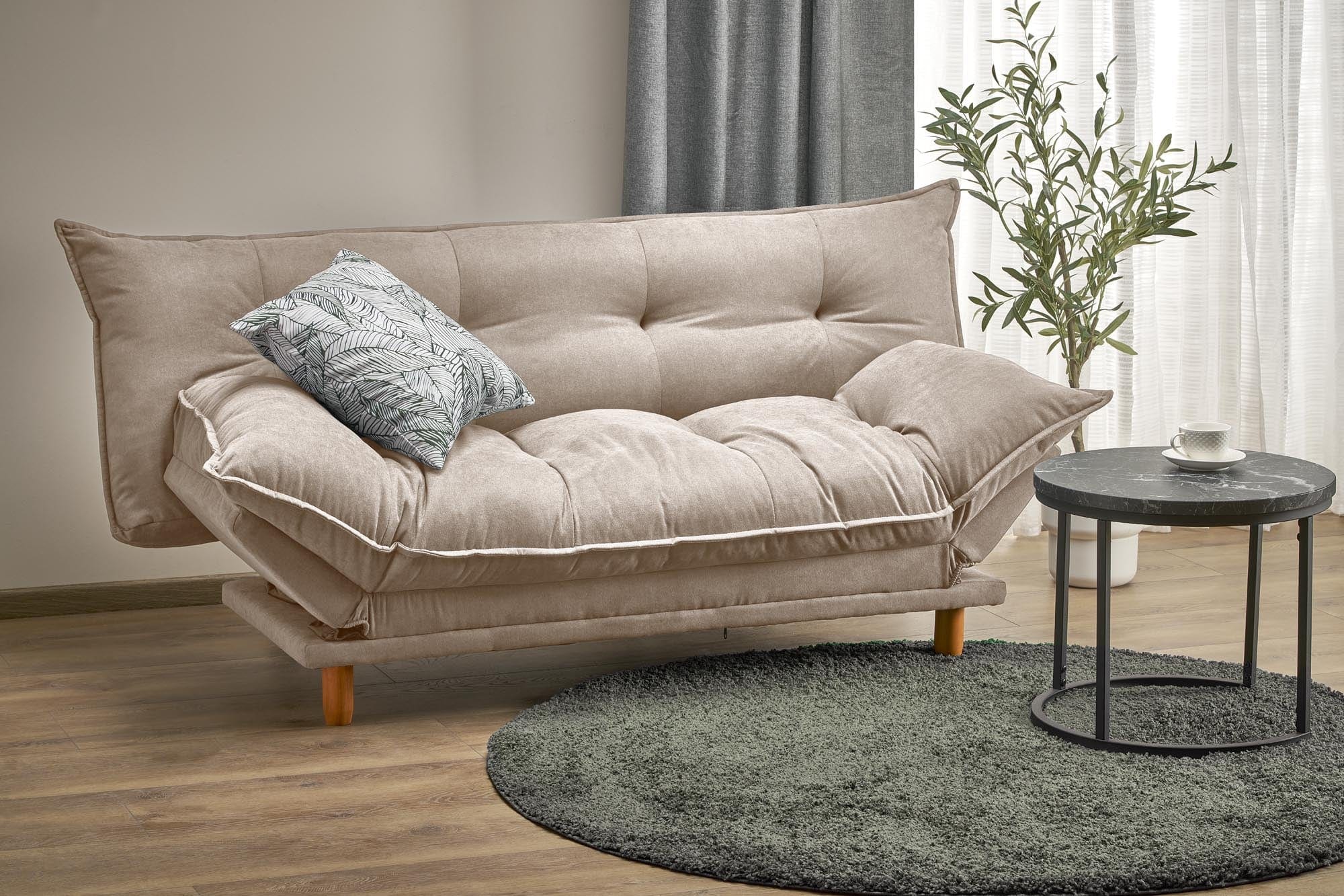 Halmar Divano Letto 3 posti in tessuto Pillow Beige