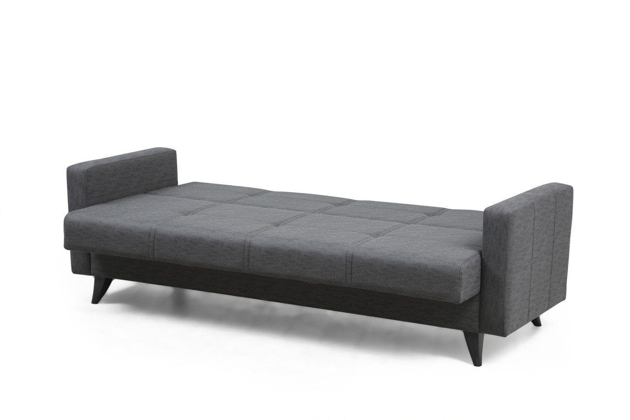 Asir Divano Letto 3 posti in tessuto Polya Grigio
