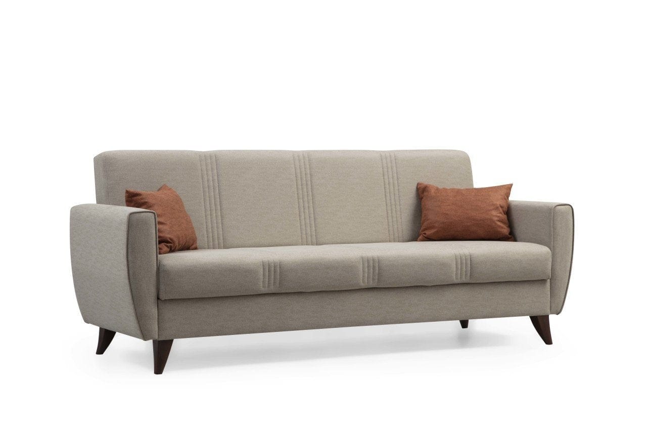 Asir Divano Letto 3 posti in tessuto Zaden Beige