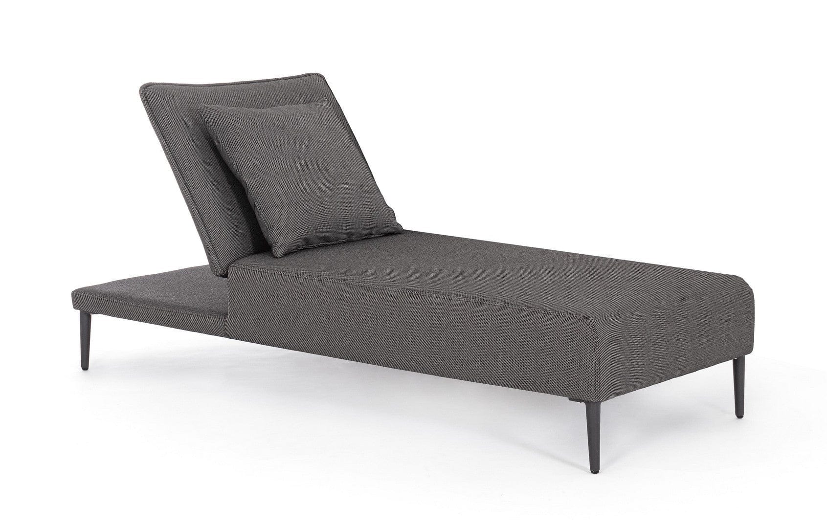 Bizzotto Lettino da giardino Viper Antracite