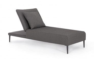 Bizzotto Lettino da giardino Viper Antracite