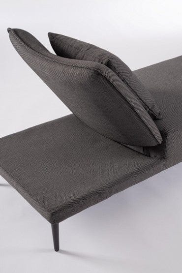Bizzotto Lettino da giardino Viper Antracite