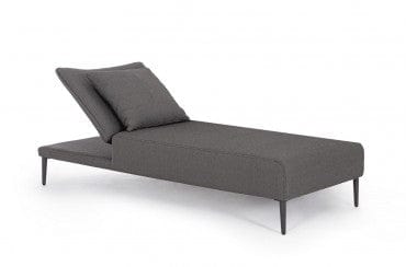 Bizzotto Lettino da giardino Viper Antracite