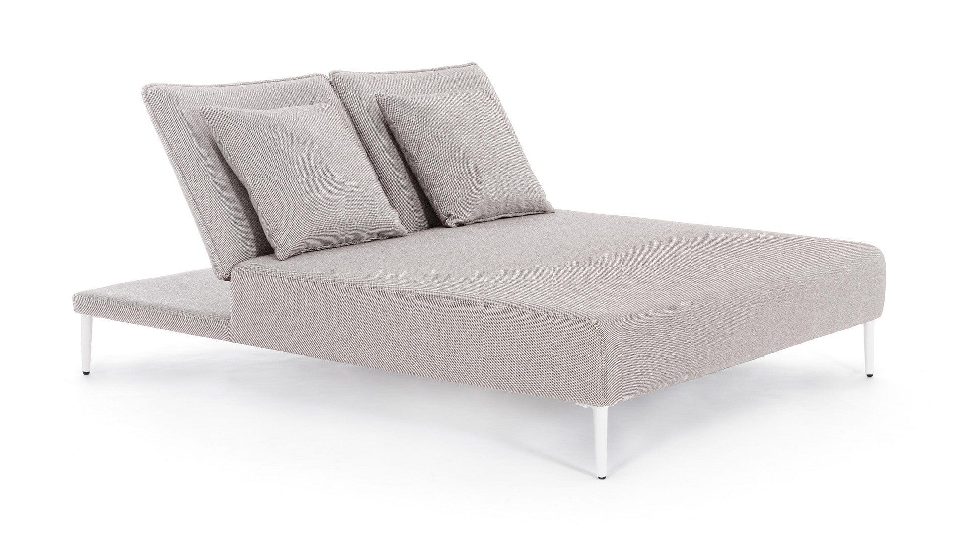 Bizzotto Lettino matrimoniale da giardino Viper Bianco