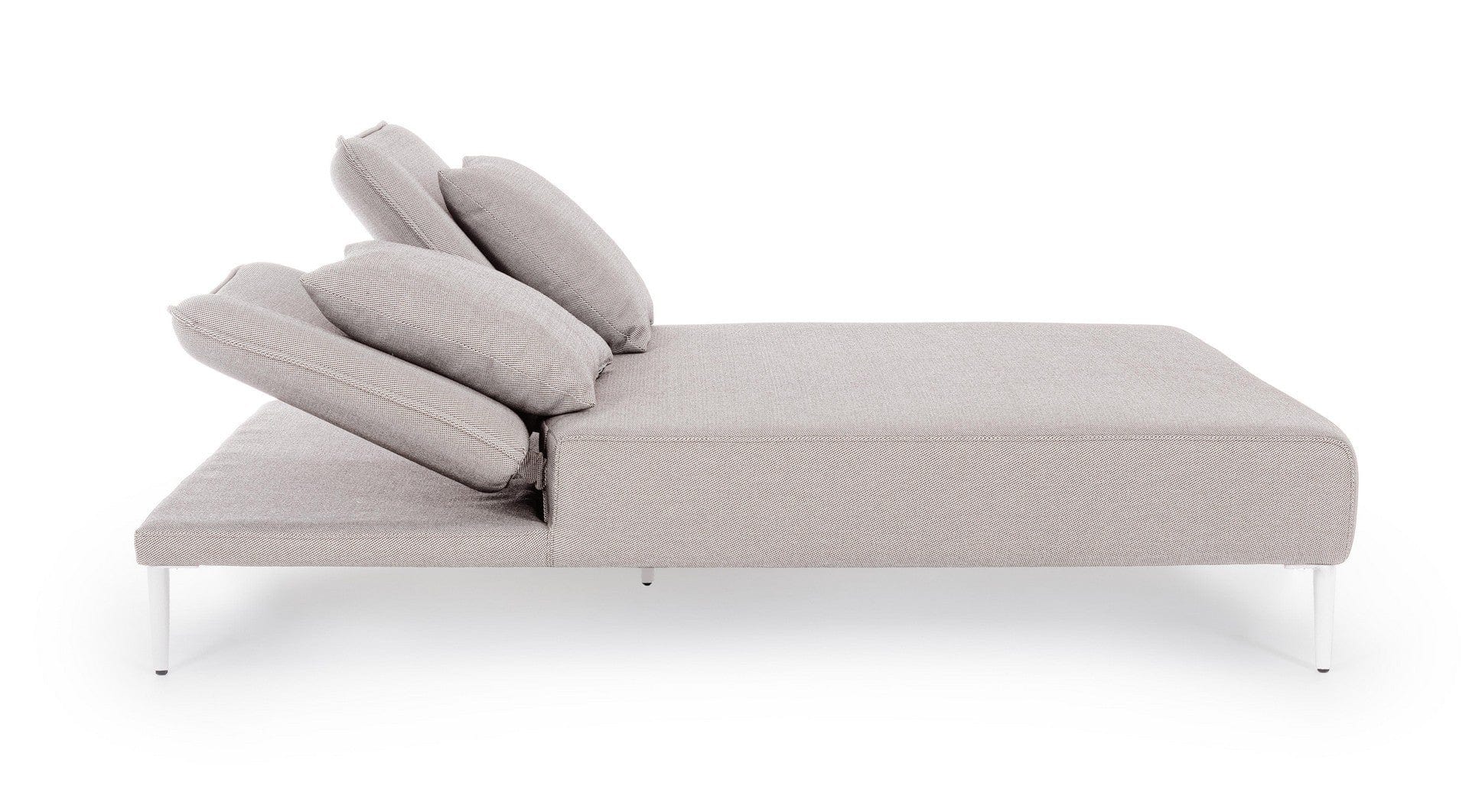 Bizzotto Lettino matrimoniale da giardino Viper Bianco