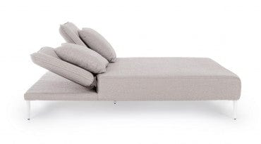 Bizzotto Lettino matrimoniale da giardino Viper Bianco