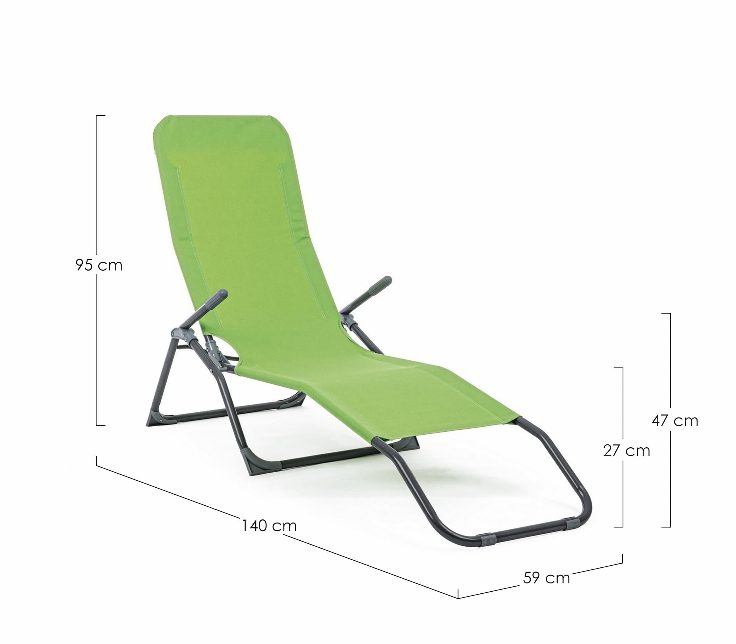 Lettino pieghevole da giardino Bolzano (2) & BIZZZT-SEZLONG-BOLZANO-08150
