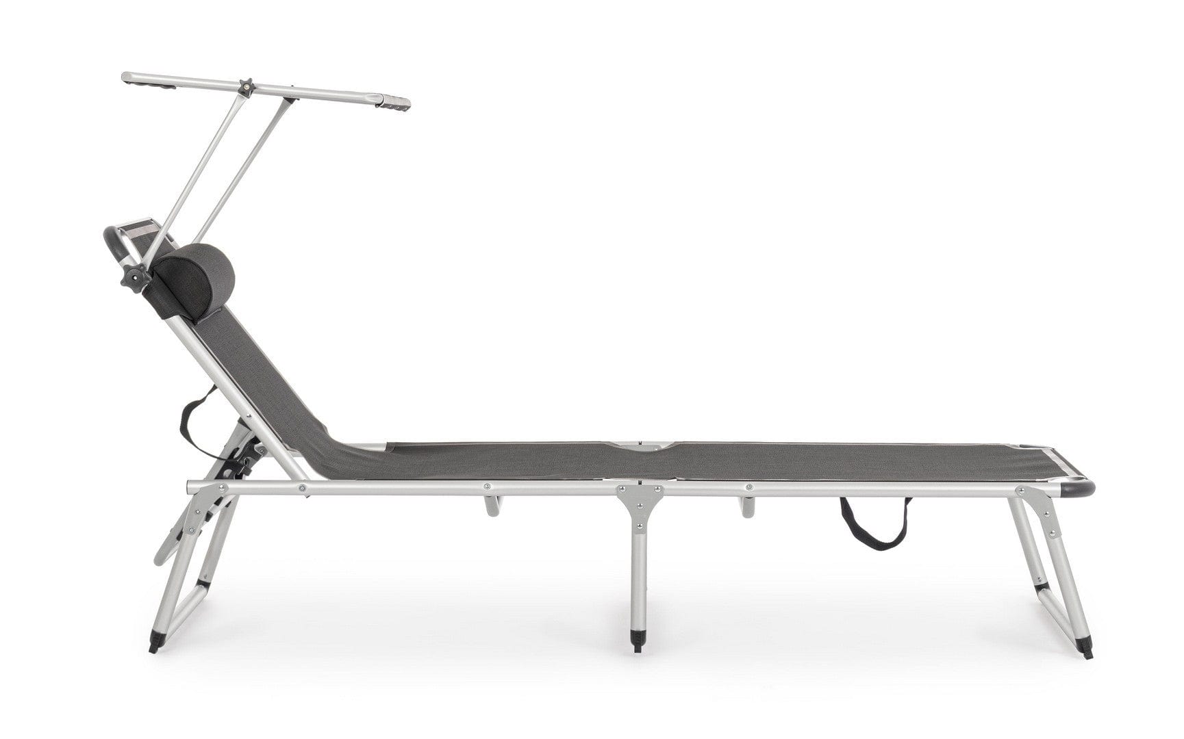 Bizzotto Lettino pieghevole da giardino Cayo Antracite
