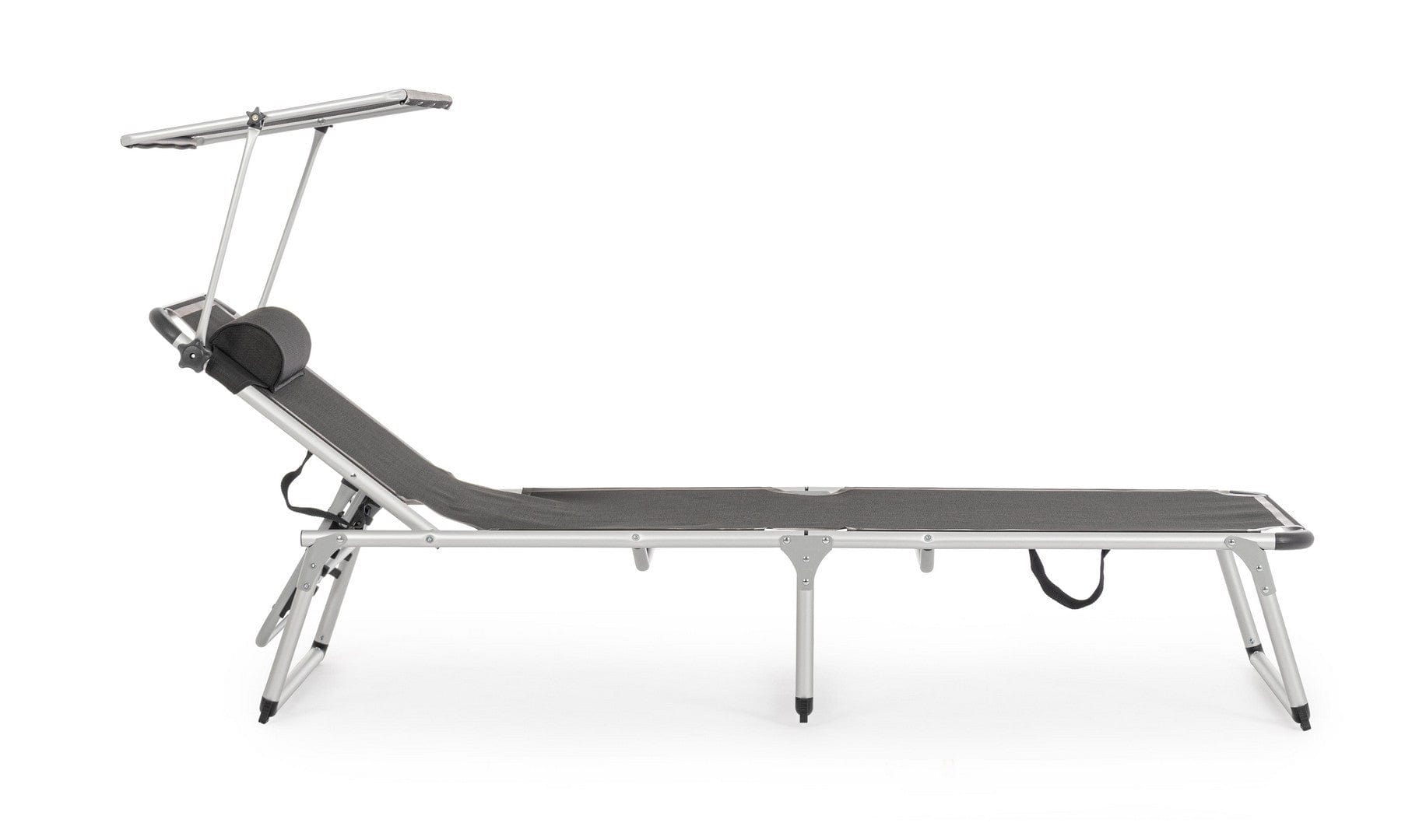Bizzotto Lettino pieghevole da giardino Cayo Antracite