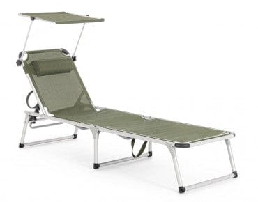 Bizzotto Lettino pieghevole da giardino Cayo Octane Verde