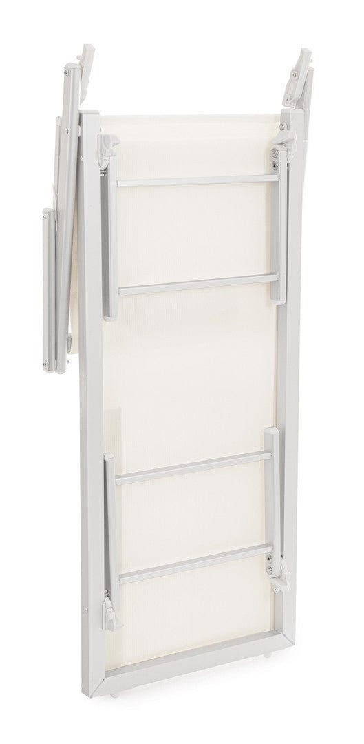 Bizzotto Lettino pieghevole da giardino Miramare Bianco