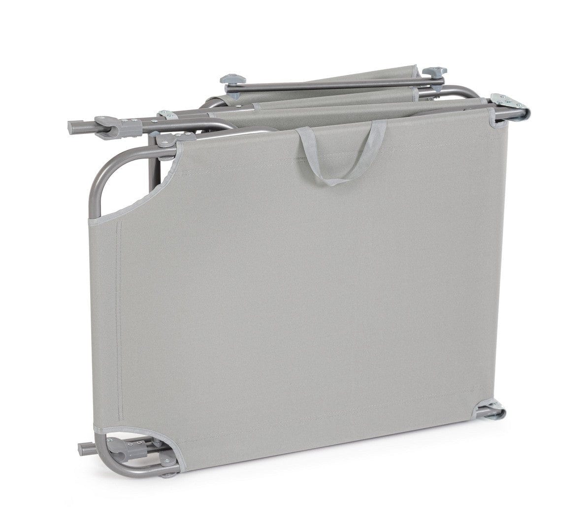 Bizzotto Lettino pieghevole da giardino Oristano Grigio