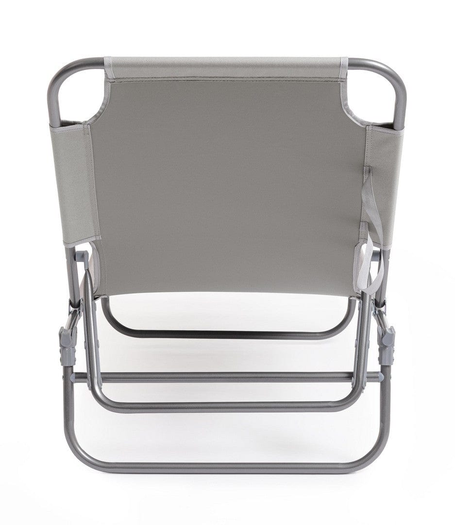 Bizzotto Lettino pieghevole da giardino Oristano Grigio