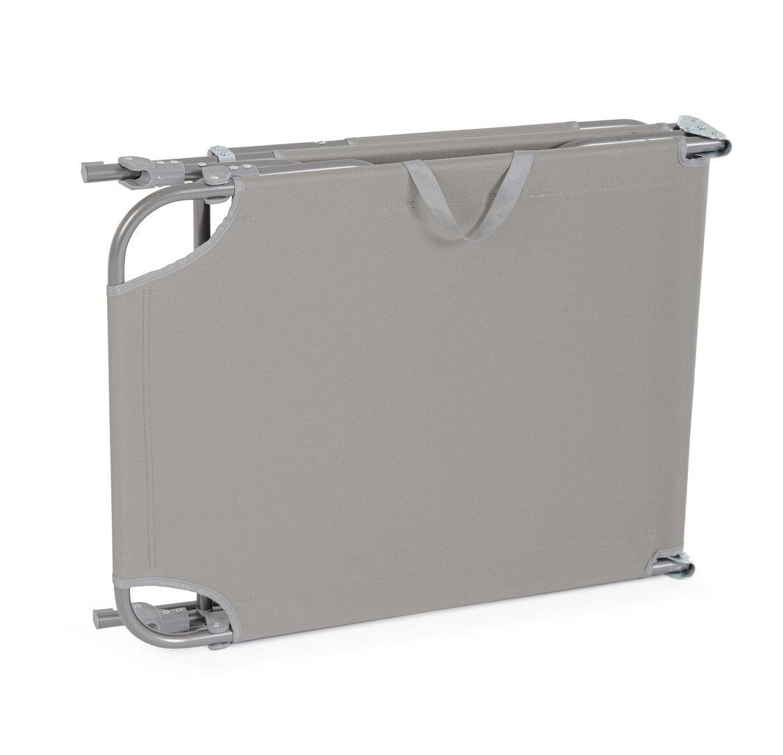 Bizzotto Lettino pieghevole da giardino Oristano Grigio