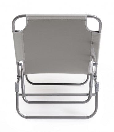 Bizzotto Lettino pieghevole da giardino Oristano Grigio