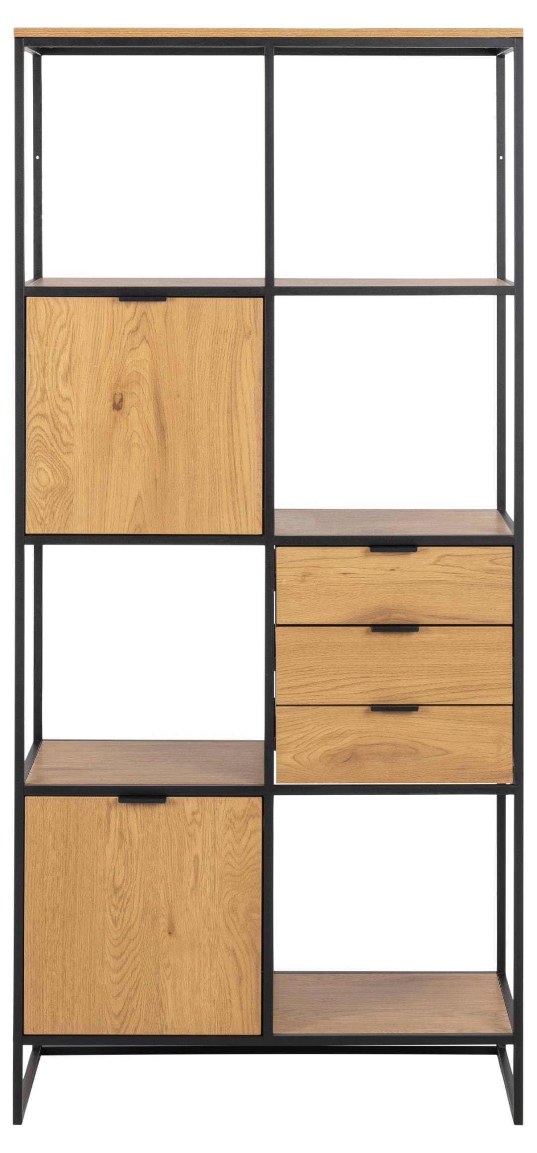 Actona Libreria con 3 cassetti e 2 ante Swindon Naturale