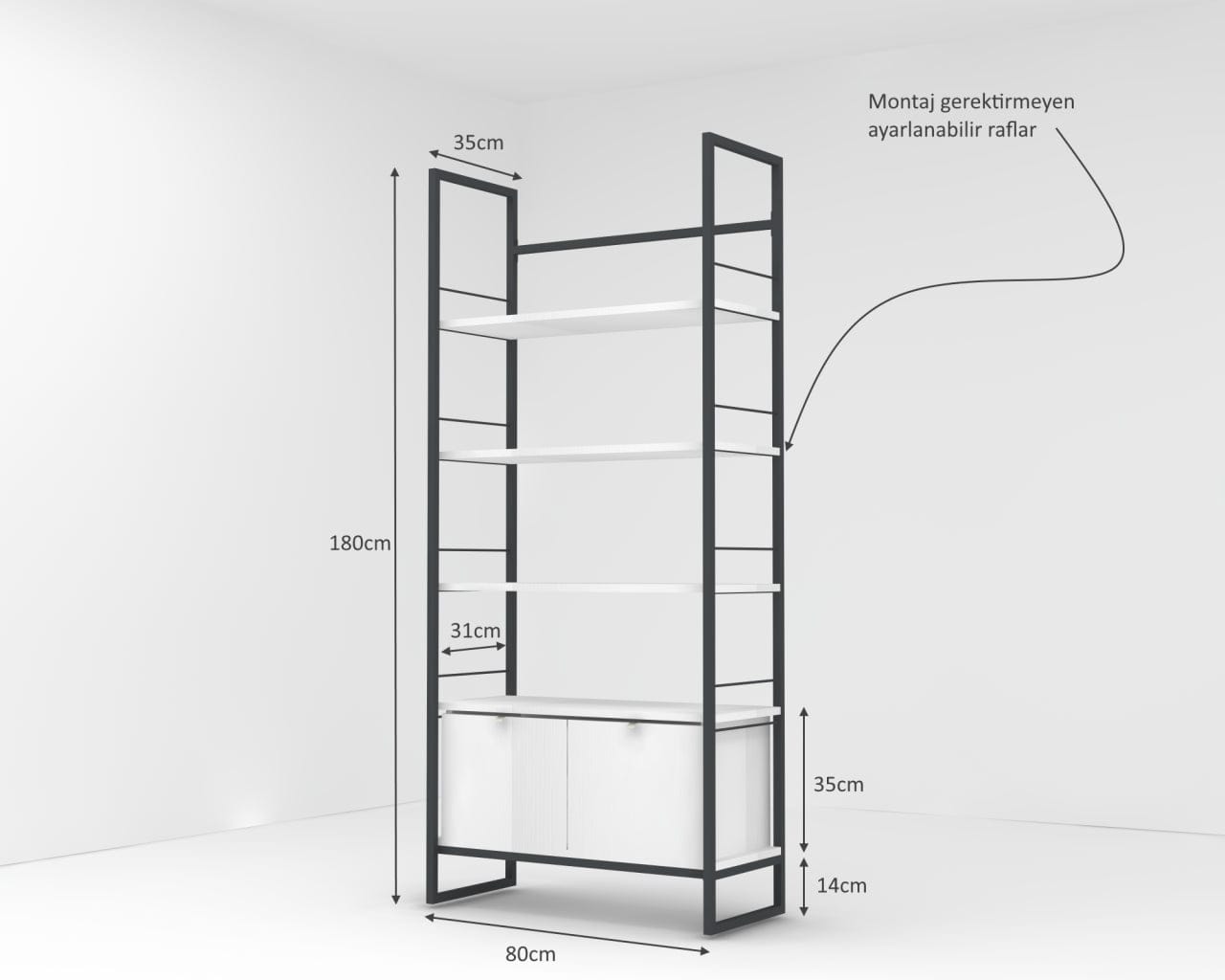 Libreria Kary Bianco (3)