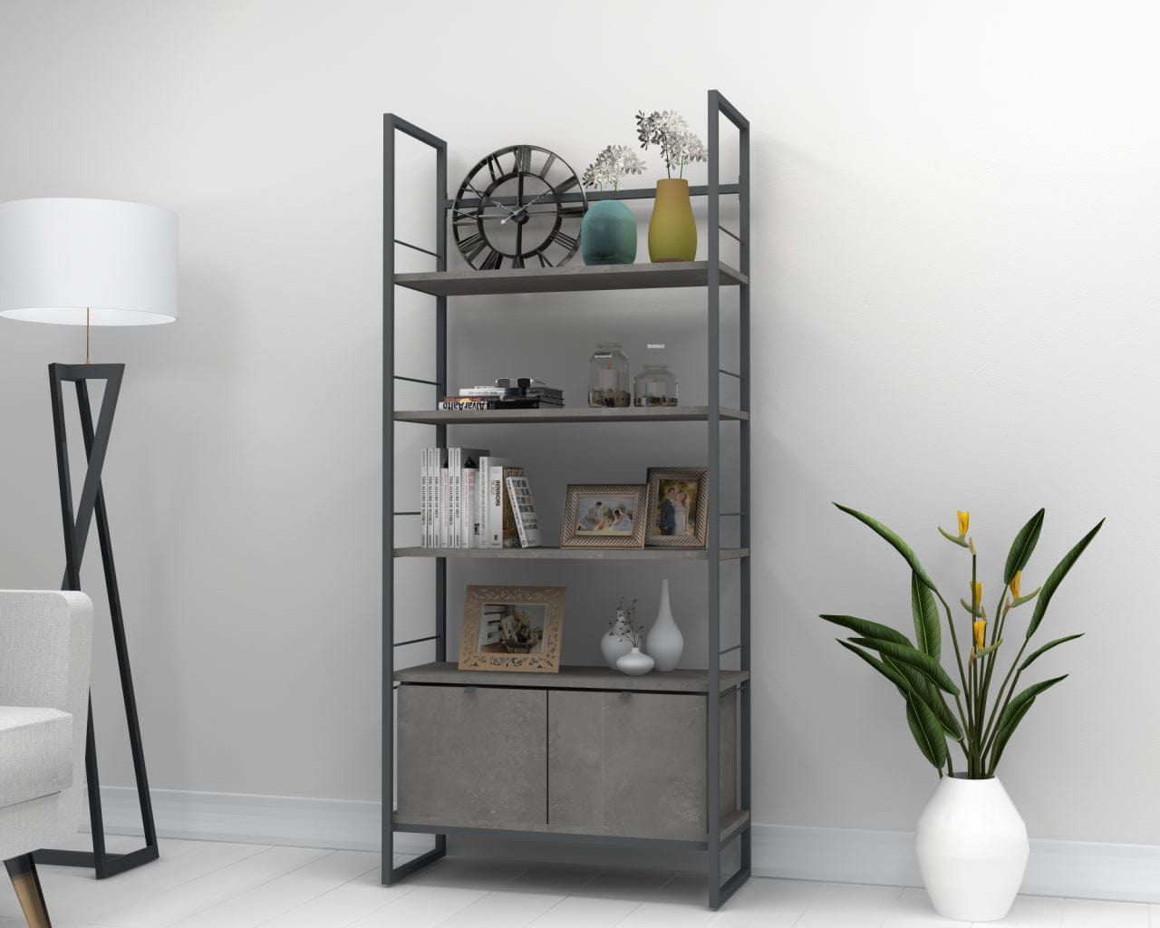 Libreria Kary Grigio