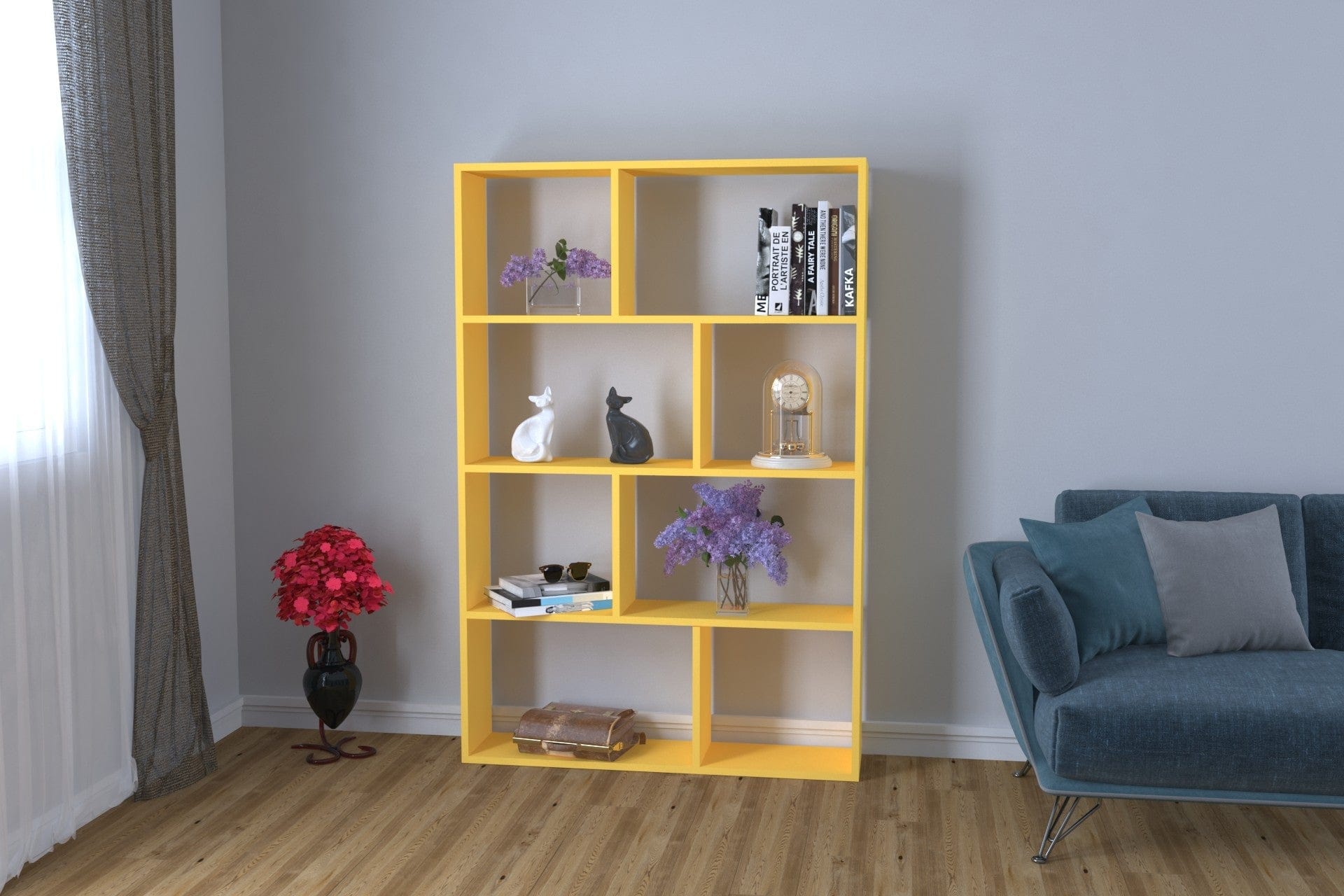 Libreria Plaid Giallo