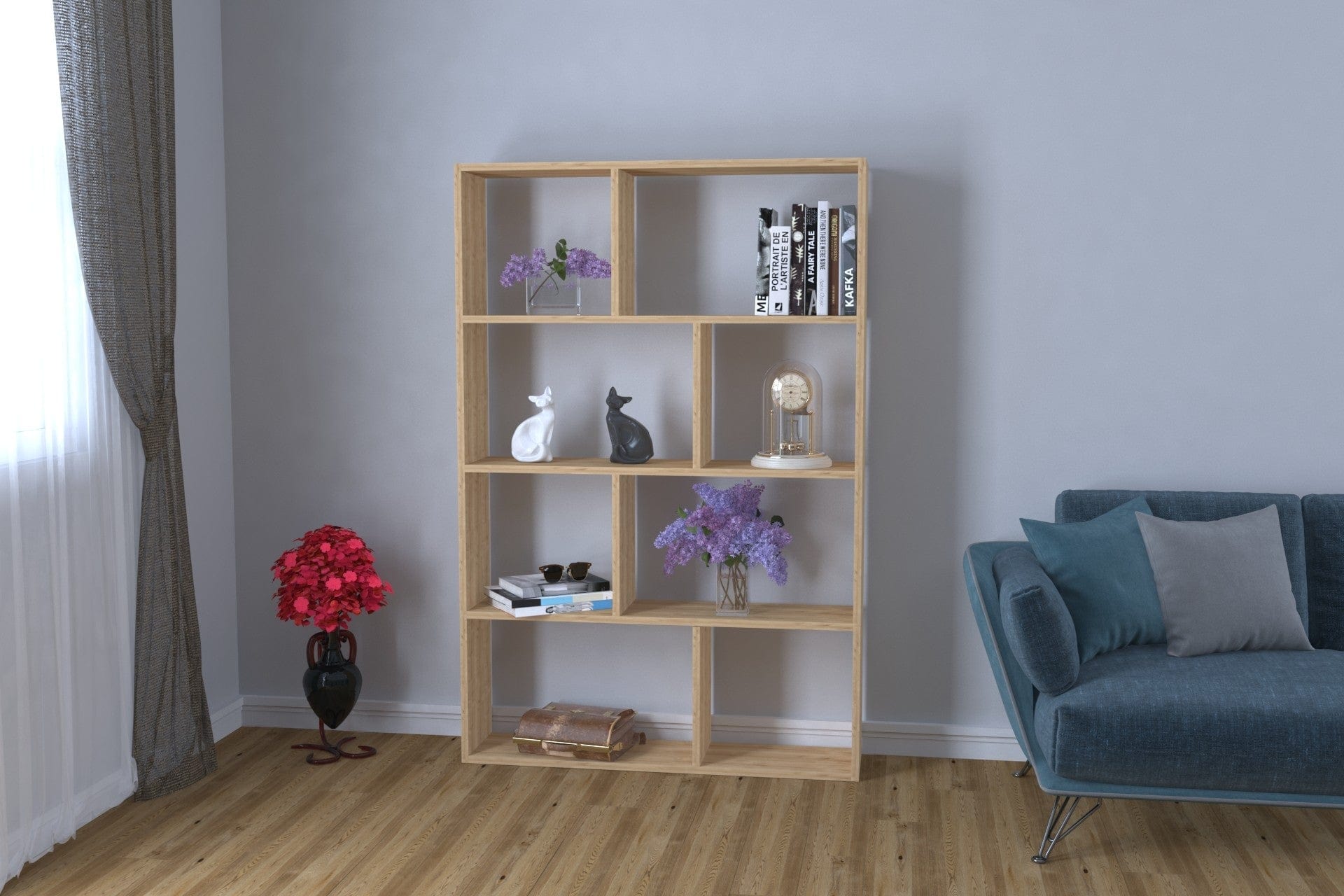 Libreria Plaid Marrone