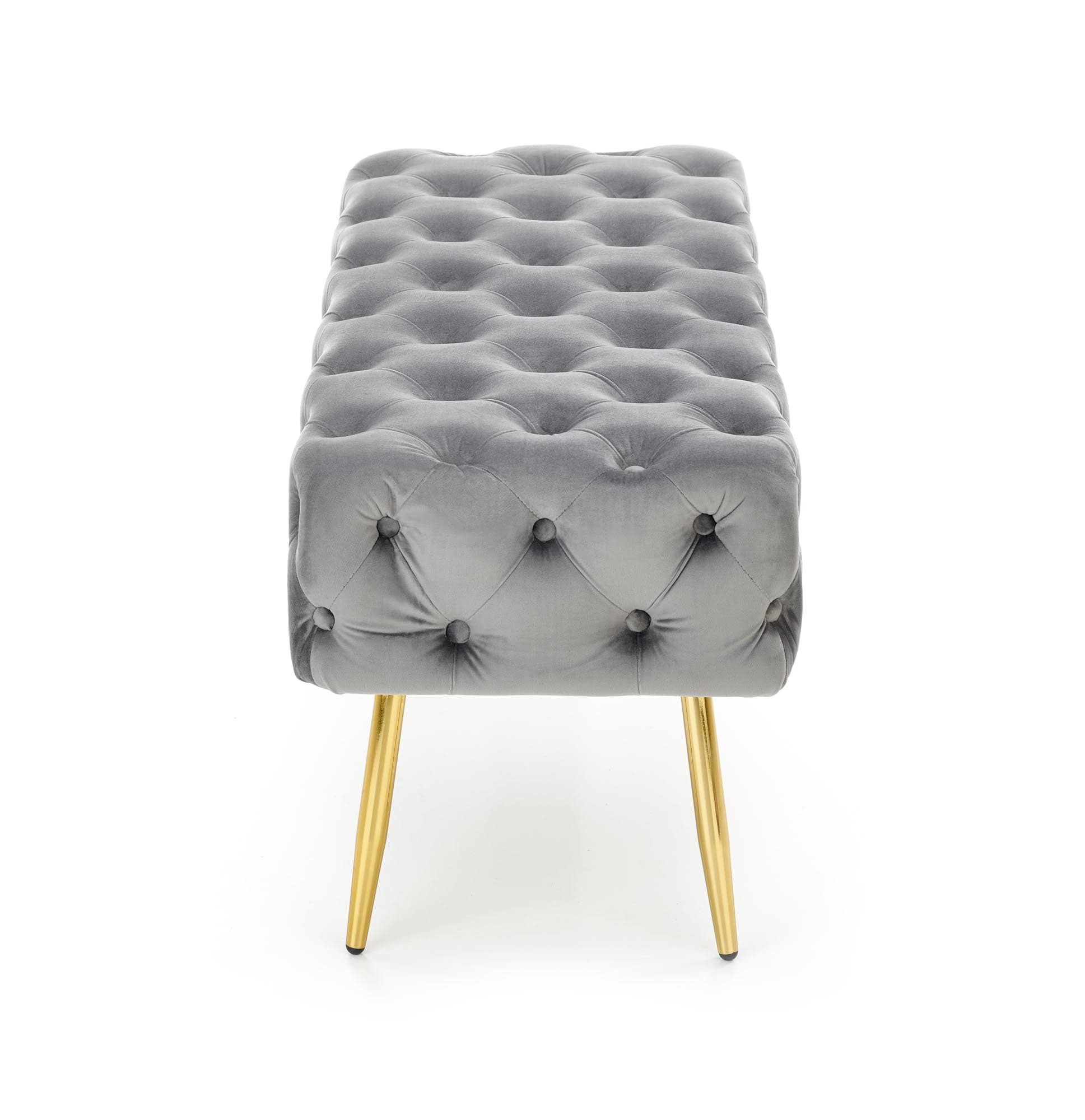 Halmar Panca in velluto Athena Grigio