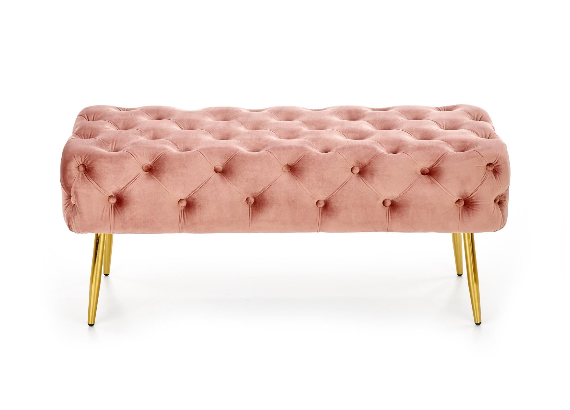 Halmar Panca in velluto Athena Rosa