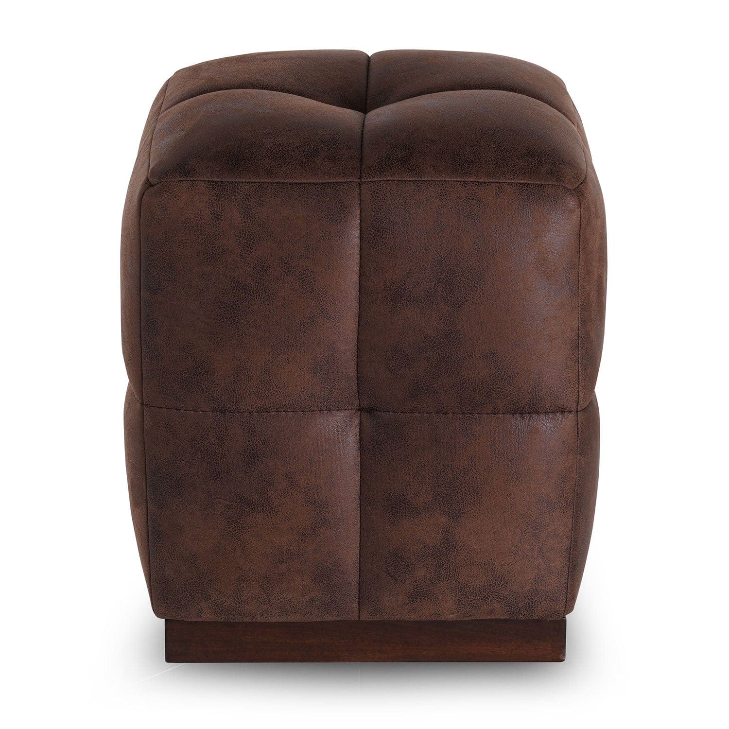 Pouf in ecopelle Chocolate Marrone (1)