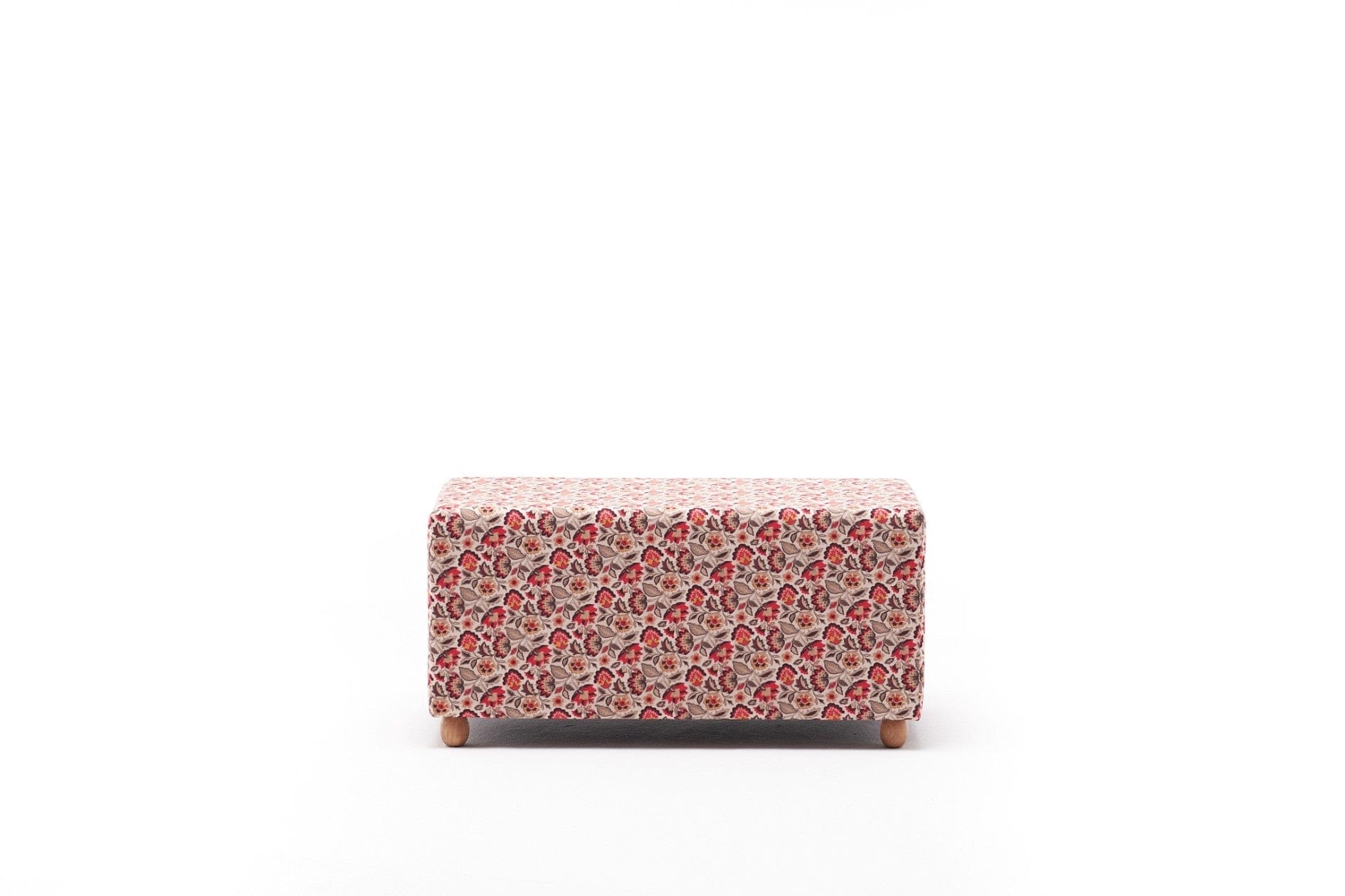 Pouf in tessuto Alya Rectangle Multicolore (4)