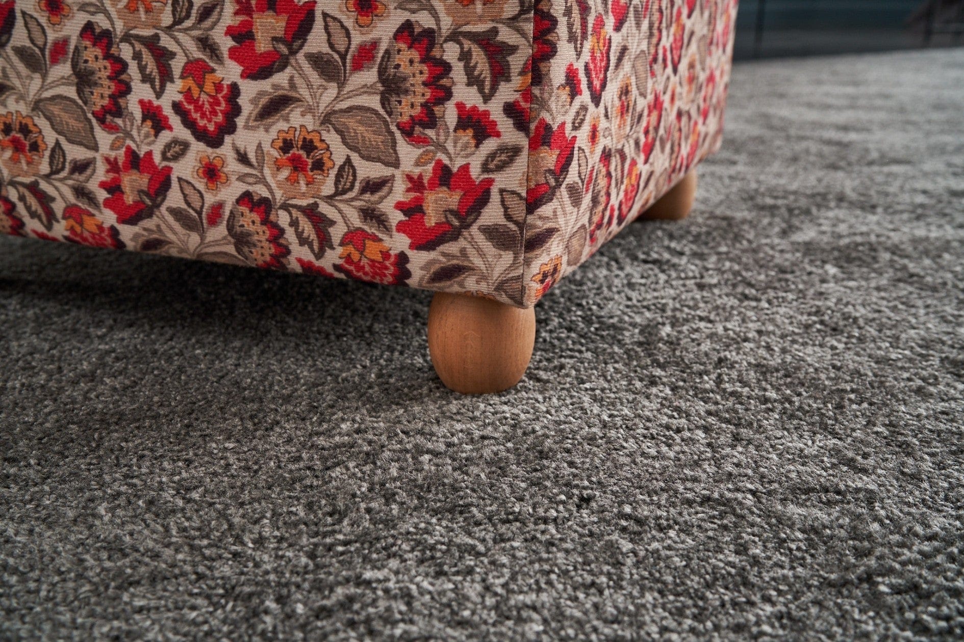 Pouf in tessuto Alya Square Multicolore (2)
