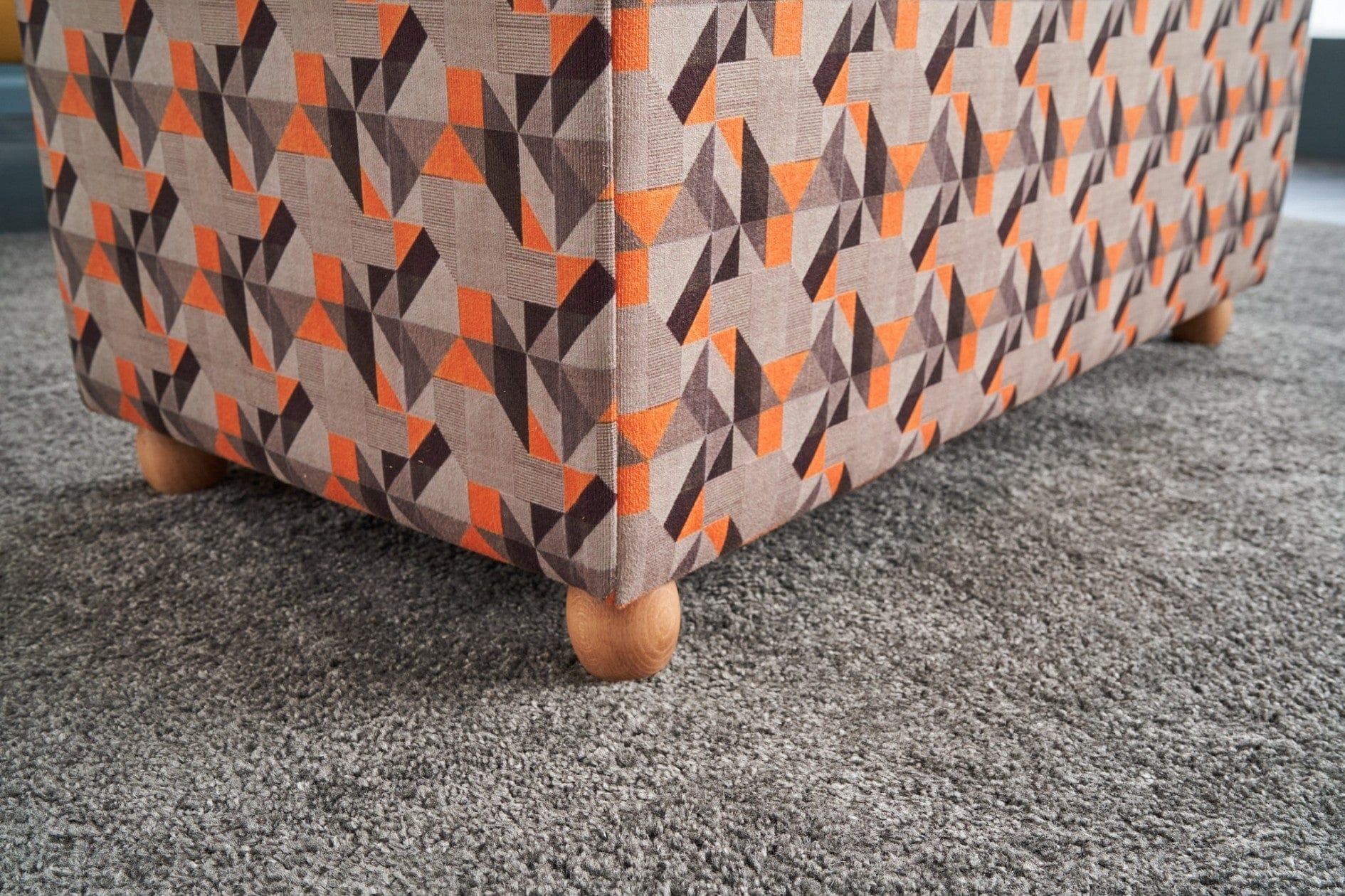 Pouf in tessuto Bade Multicolore (2)