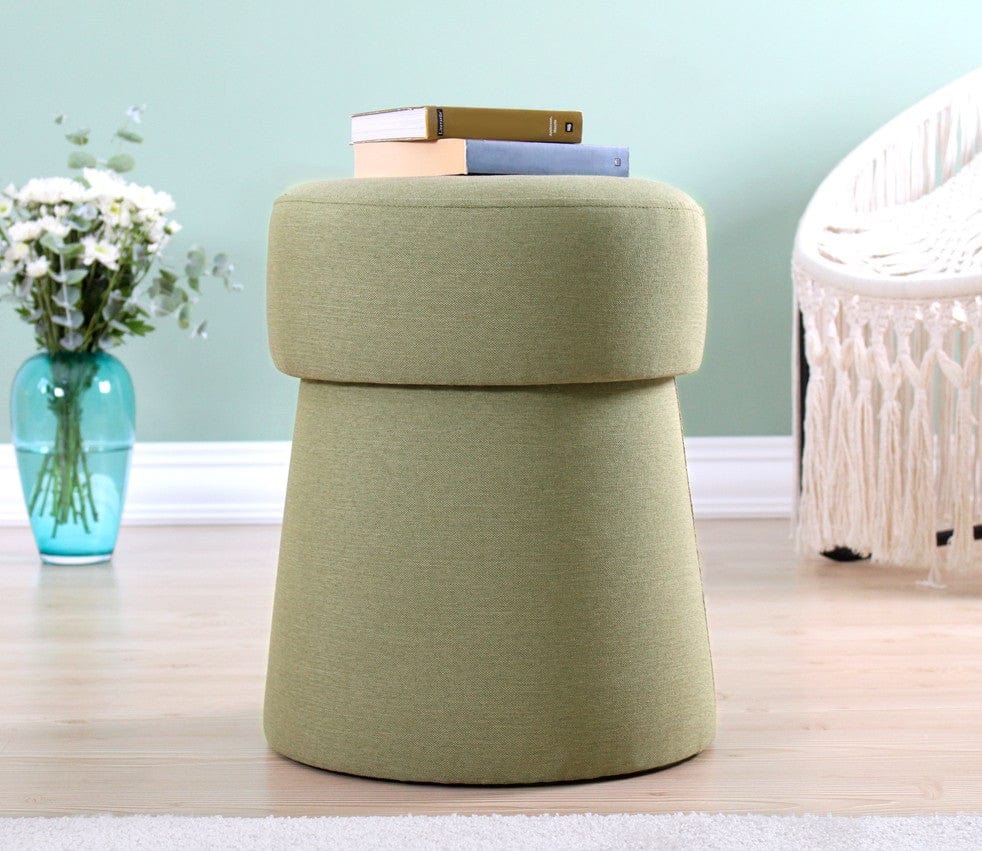Pouf in tessuto Beans Verde