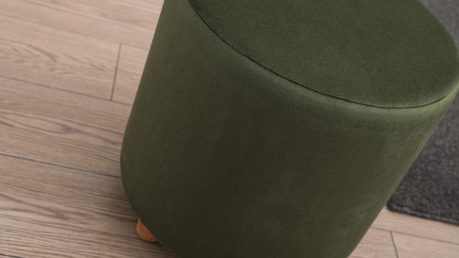 Pouf in tessuto Begon Verde (2)