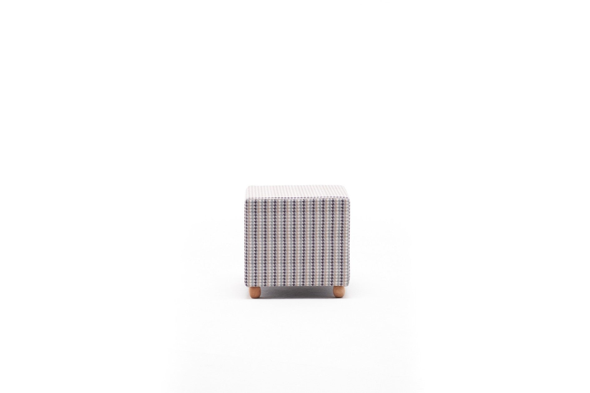 Pouf in tessuto Berta Square Multicolore (3)