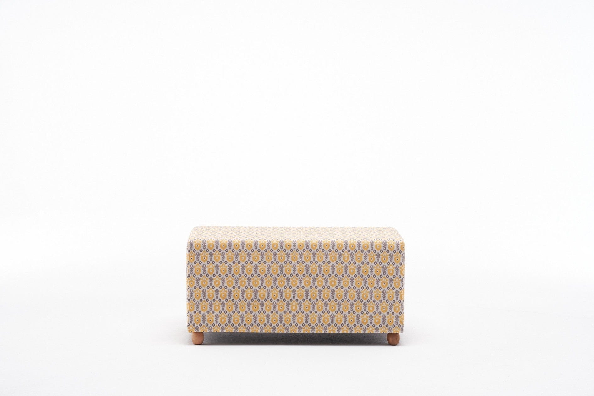 Pouf in tessuto Bianca Rectangle Multicolore (4)