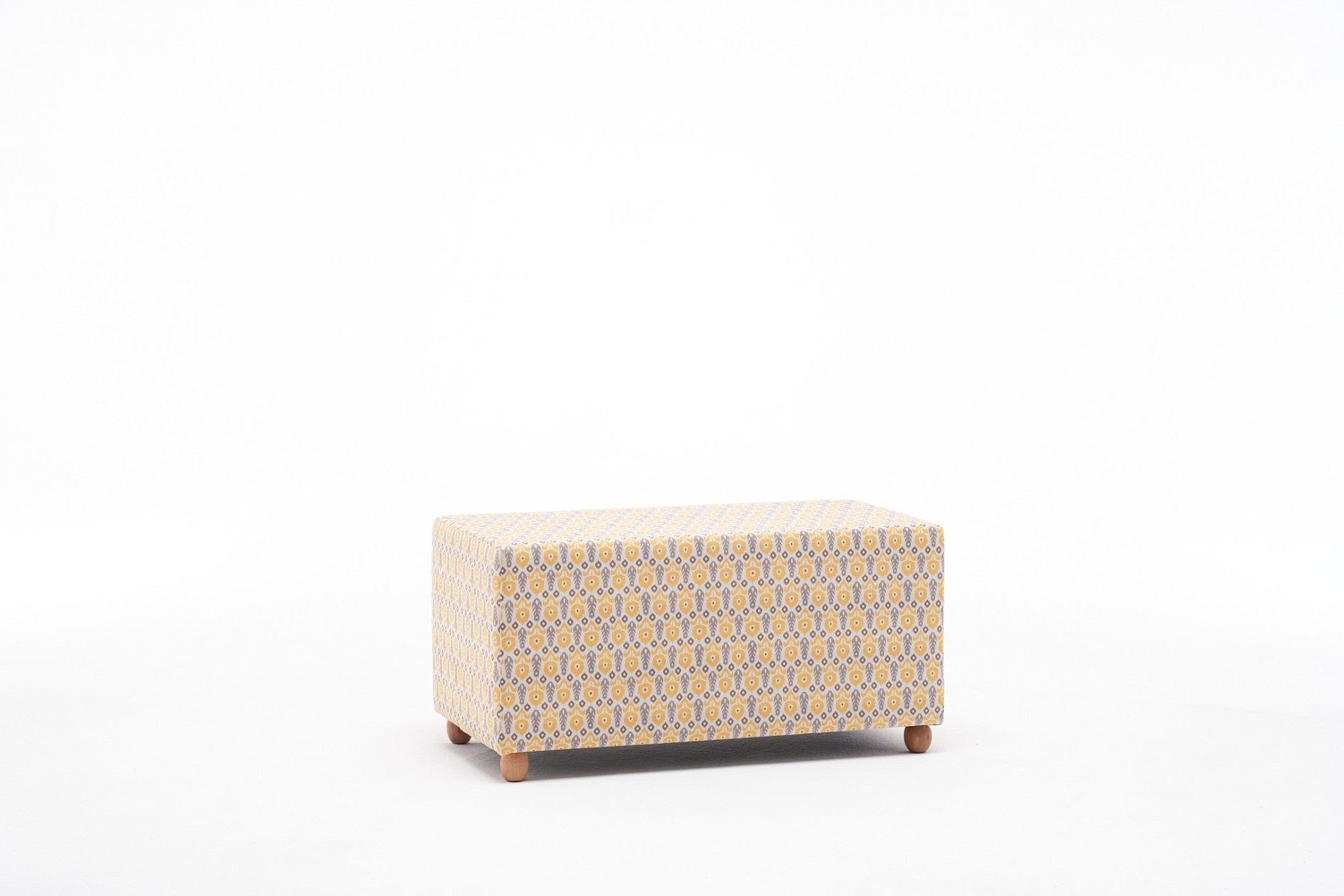 Pouf in tessuto Bianca Rectangle Multicolore (5)