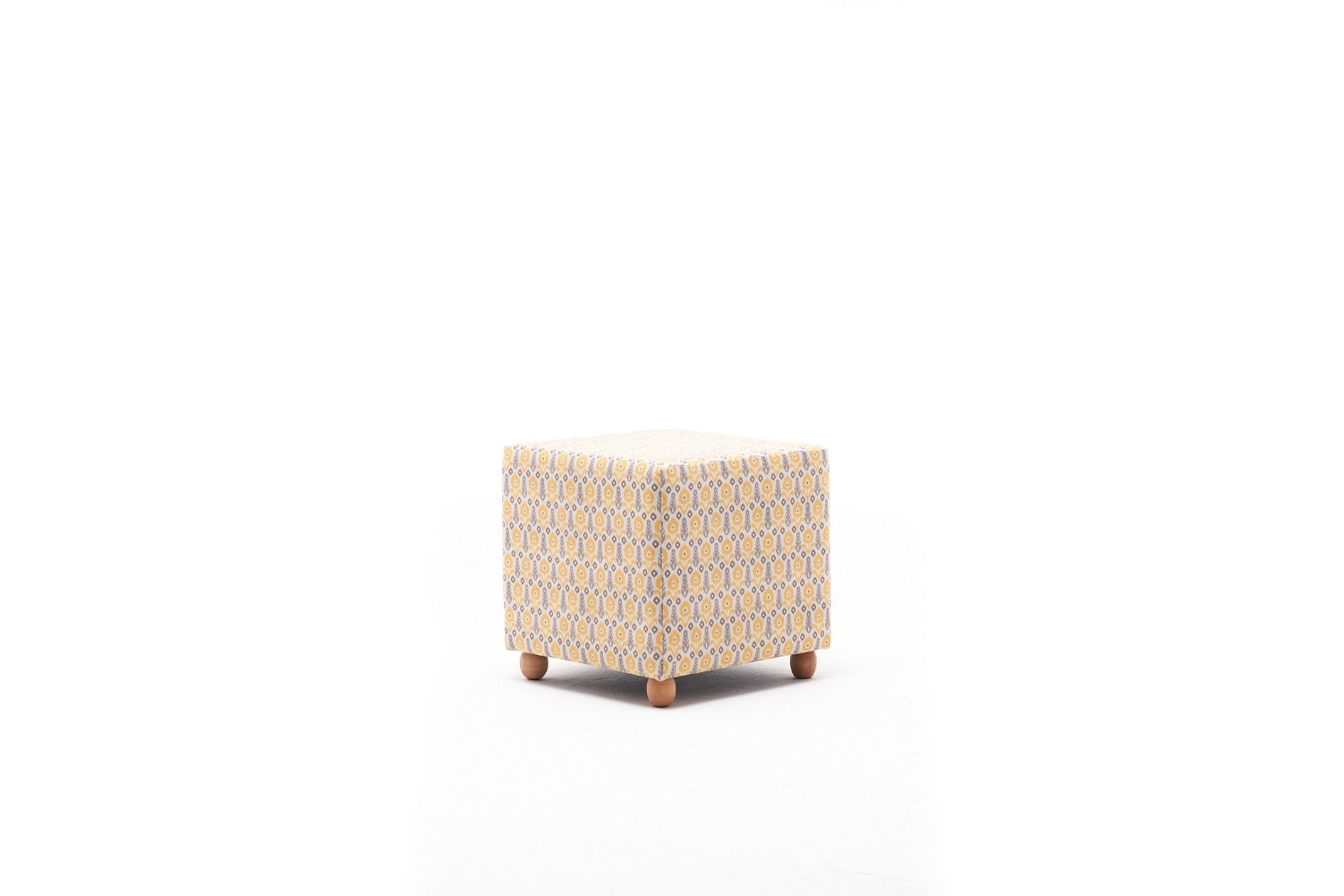 Pouf in tessuto Bianca Square Multicolore (5)