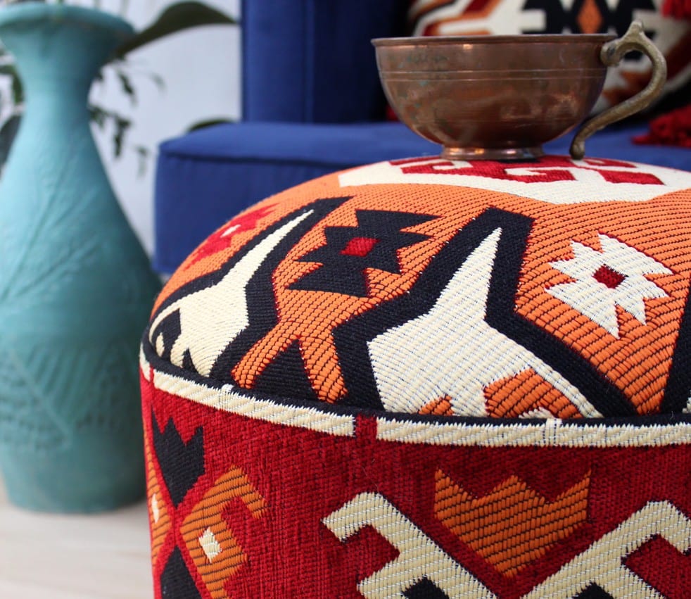 Pouf in tessuto Bozok Patch I Multicolore (4)