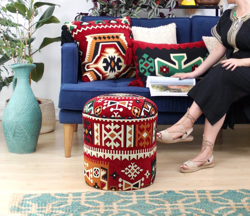 Pouf in tessuto Bozok Patch II Multicolore (3)