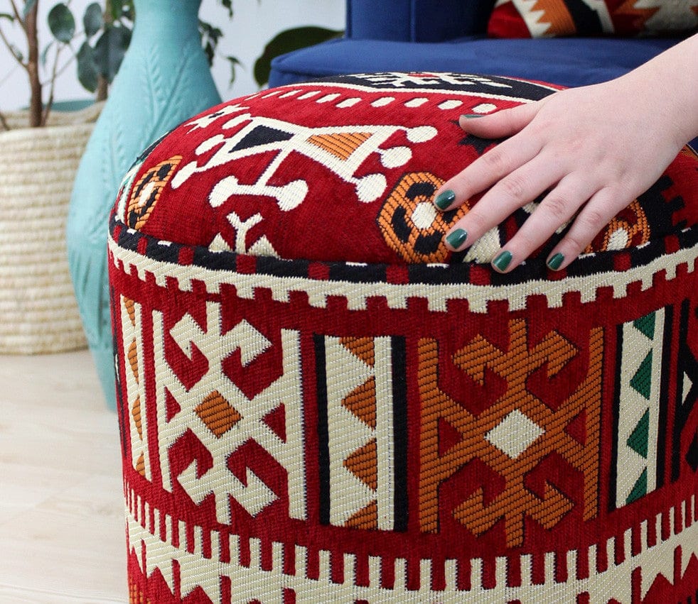 Pouf in tessuto Bozok Patch II Multicolore (4)