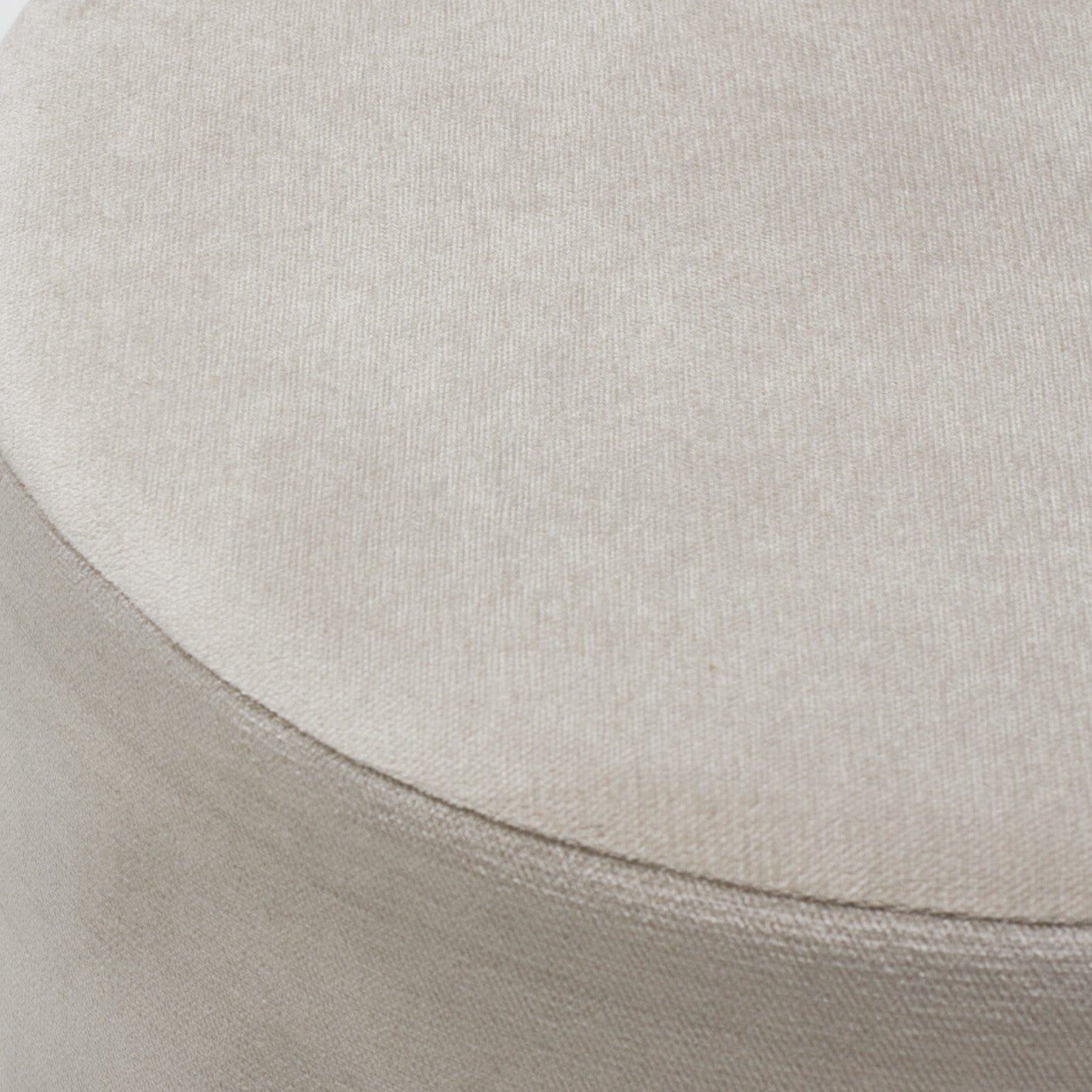 Pouf in tessuto Carmen Crema (2)