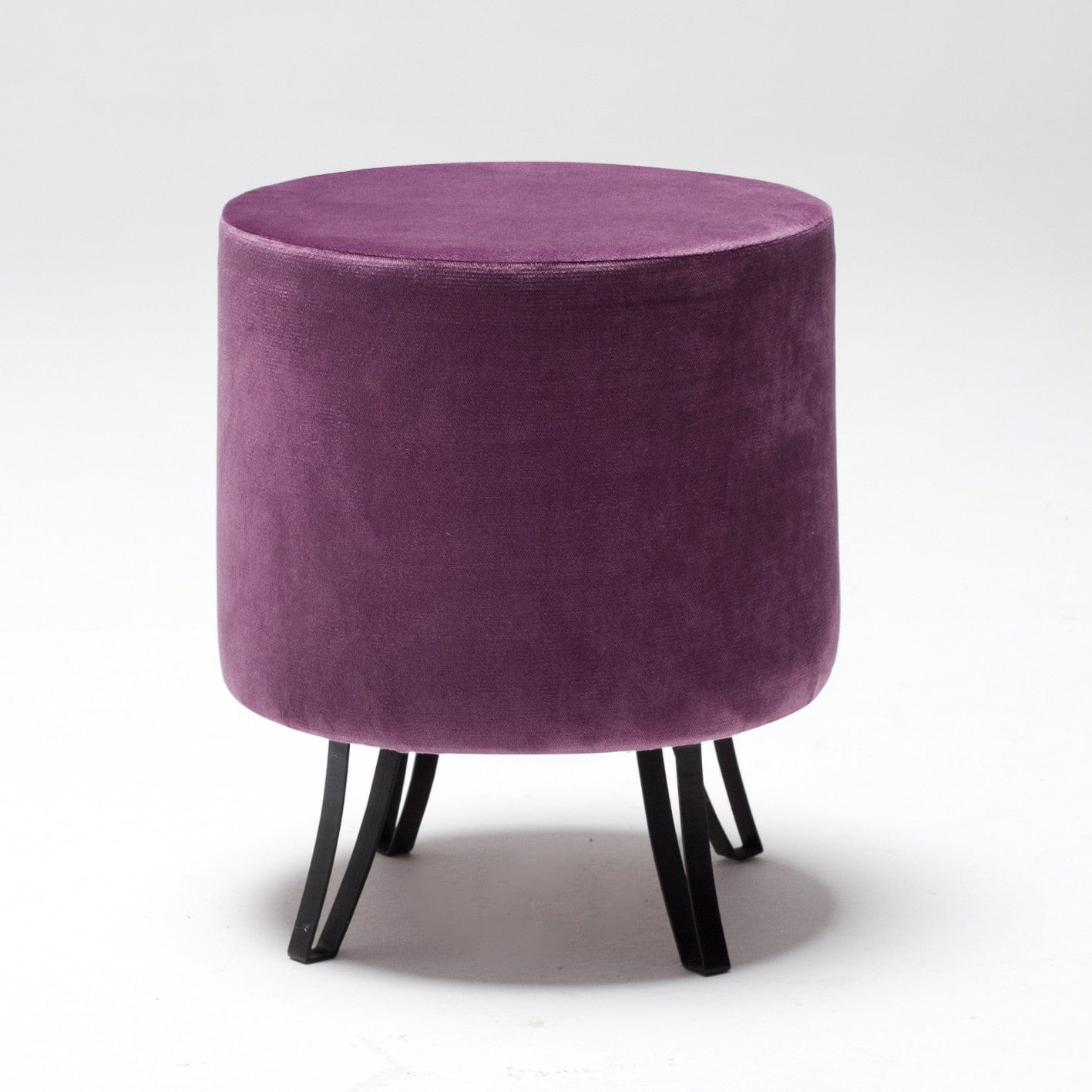 Pouf in tessuto Carmen Violetto