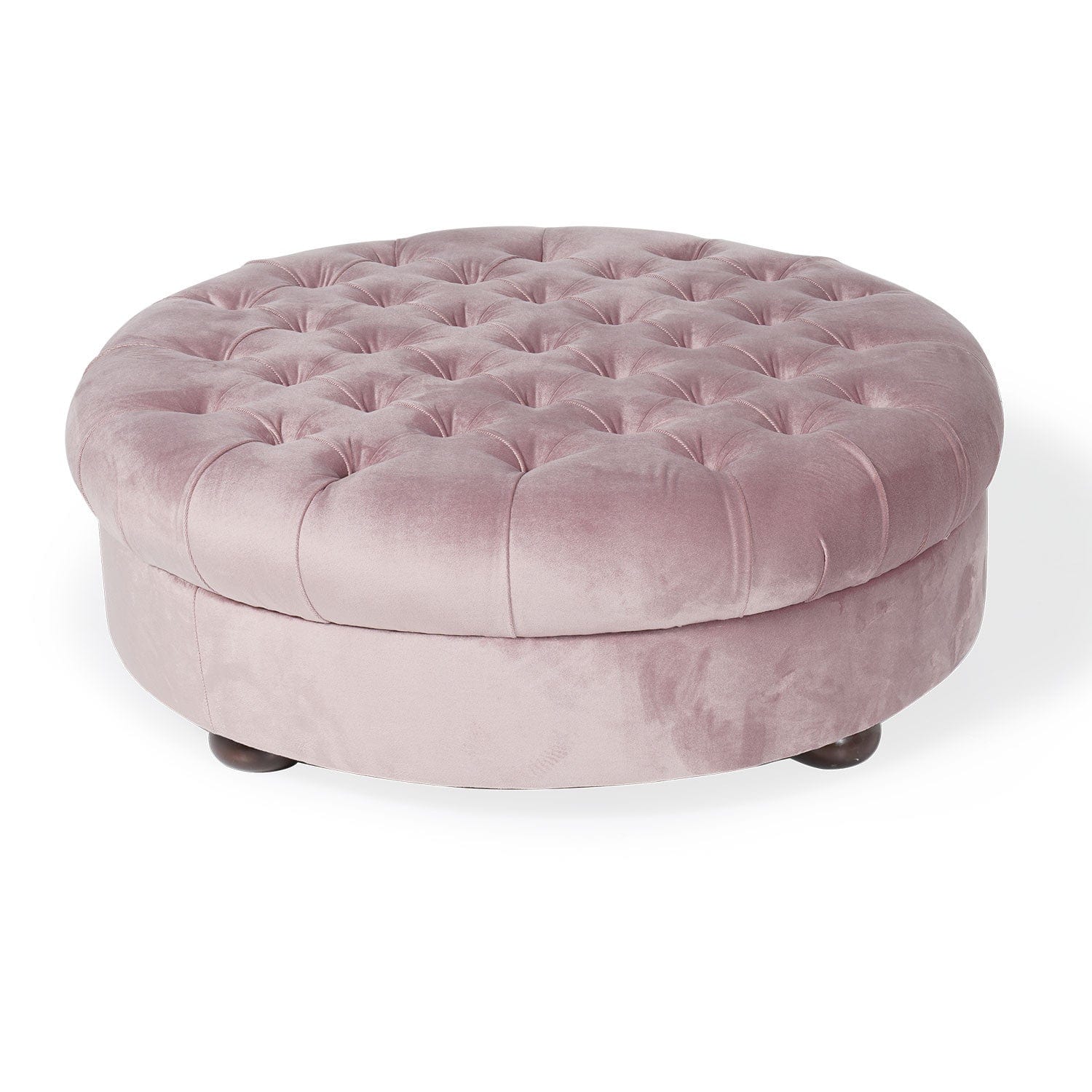 Pouf in tessuto Cupon Rosa