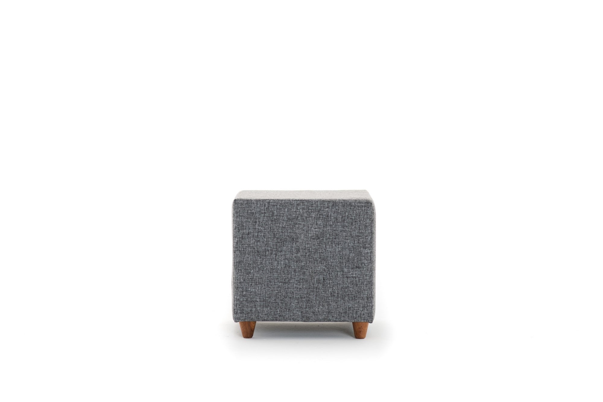 Pouf in tessuto Daisy Grigio (4)