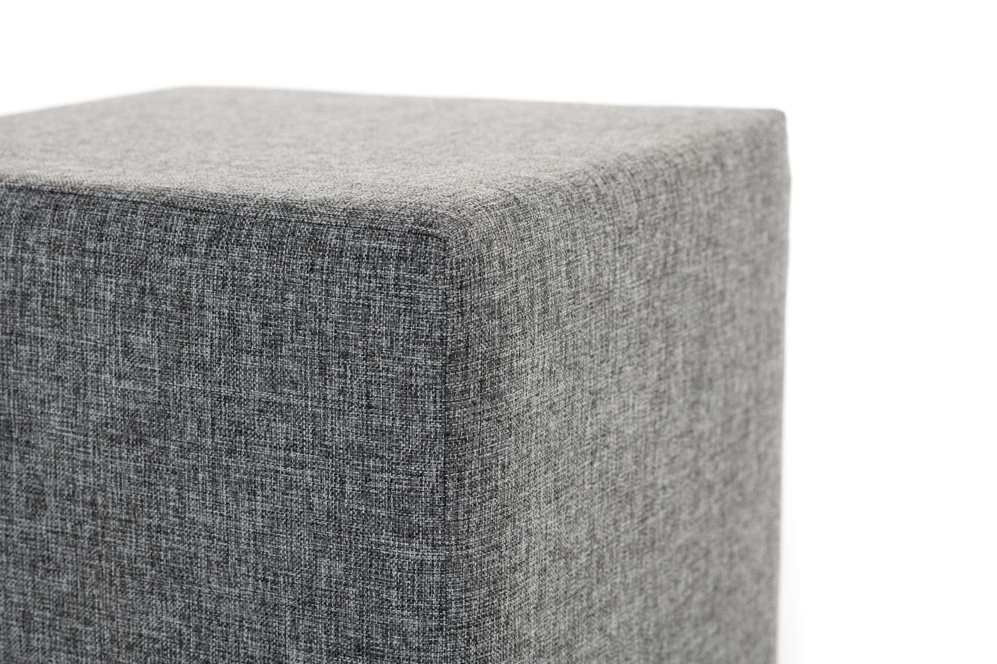 Pouf in tessuto Daisy Grigio (5)
