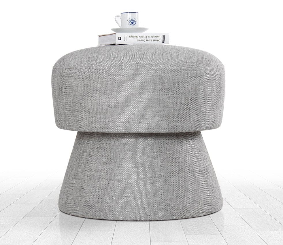 Pouf in tessuto Endor Grigio (1)