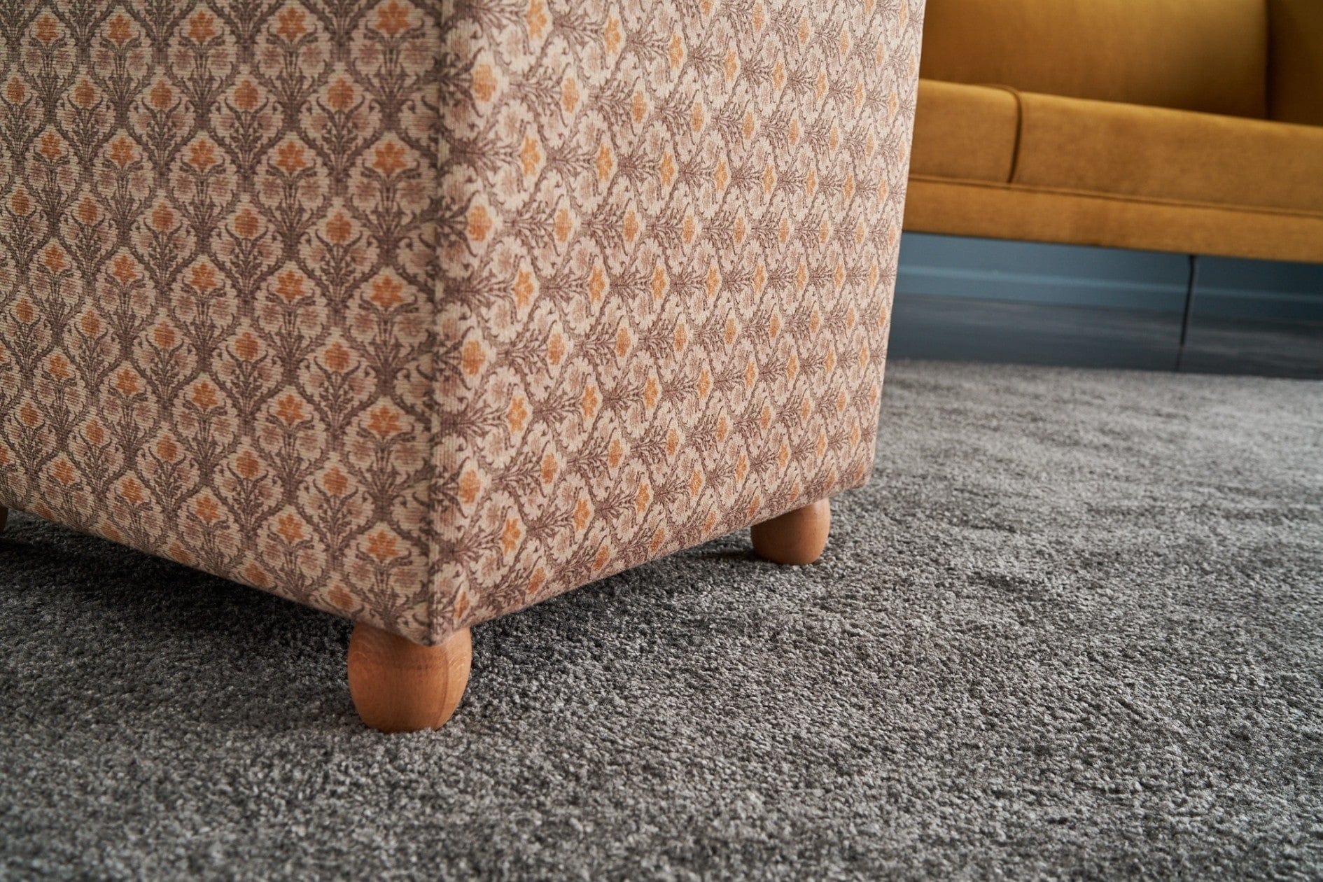 Pouf in tessuto Flora Multicolore (2)