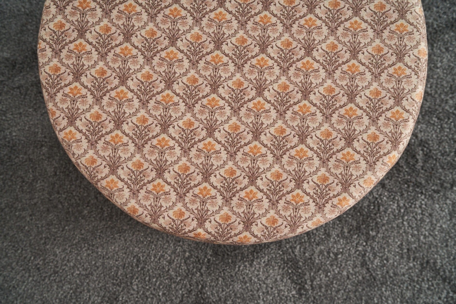 Pouf in tessuto Flora Round Multicolore (4)