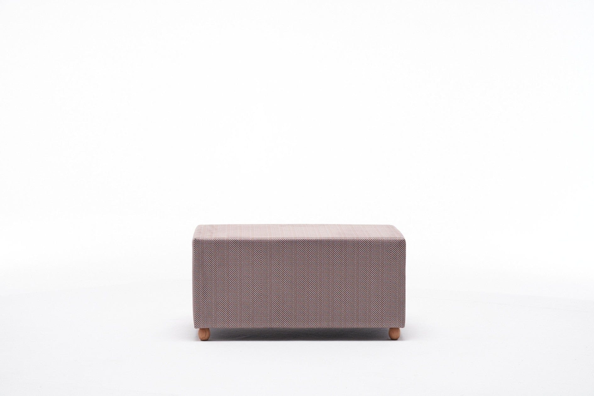 Pouf in tessuto Helen Rectangle Multicolore (5)