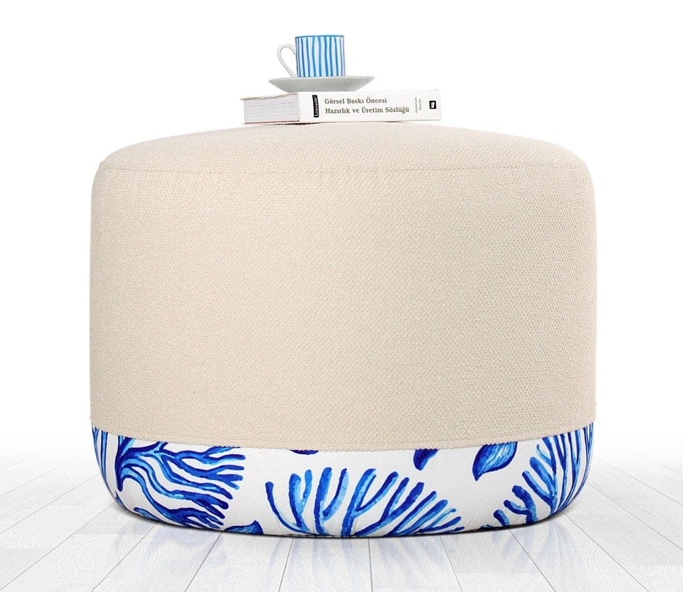 Pouf in tessuto Lagone Multicolore (1)